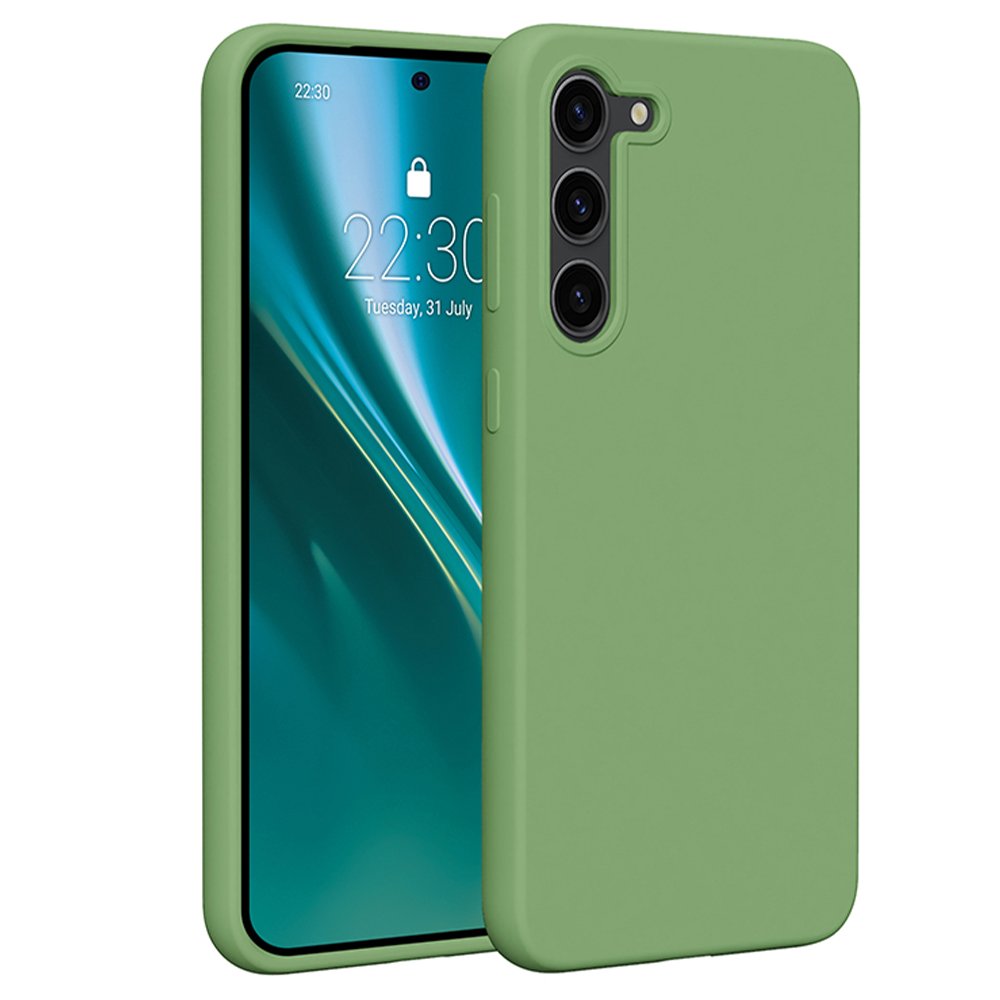 Etteri silikona vāciņš Samsung Galaxy S23 Plus, gaiši zaļš
