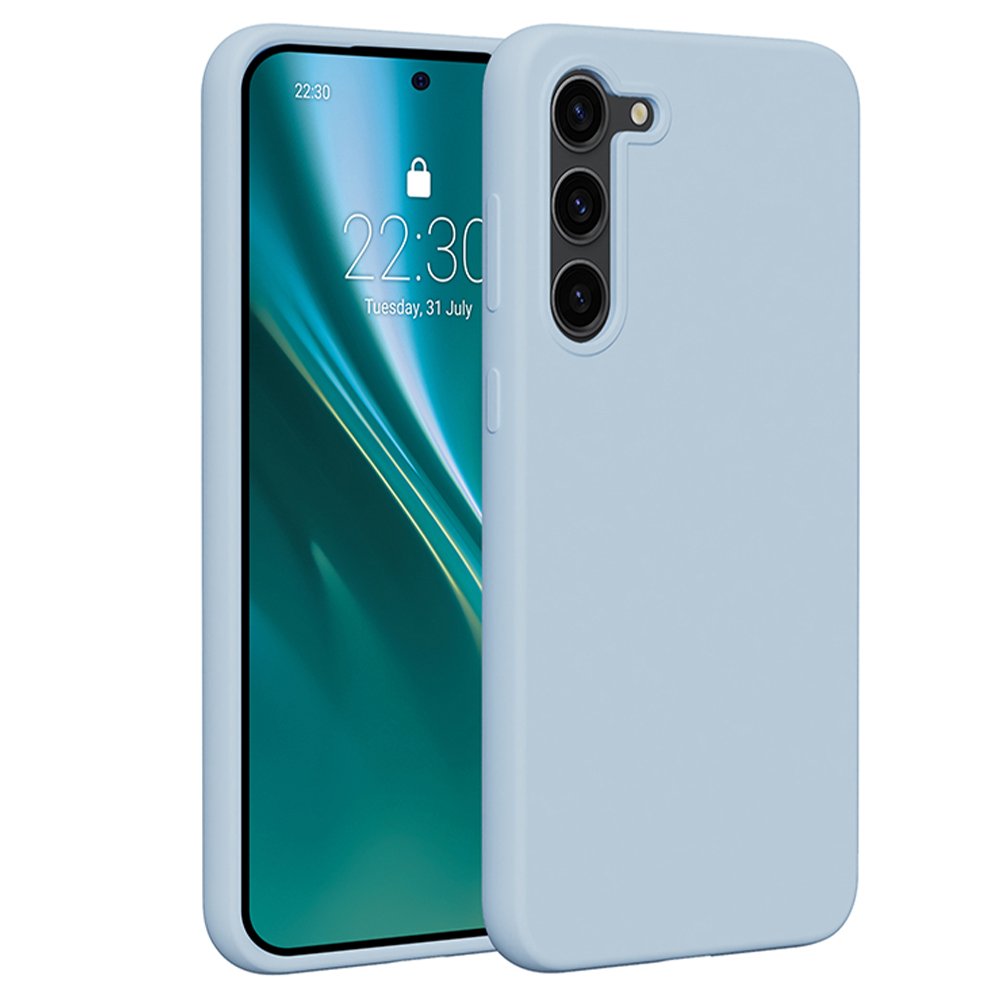 Etteri silikona vāciņš Samsung Galaxy S23 Plus, gaiši zils