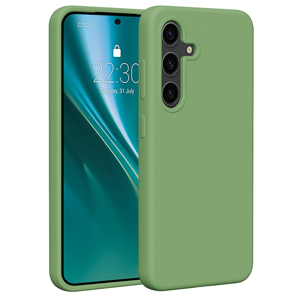 Etteri silikona vāciņš Samsung Galaxy S24, gaiši zaļš
