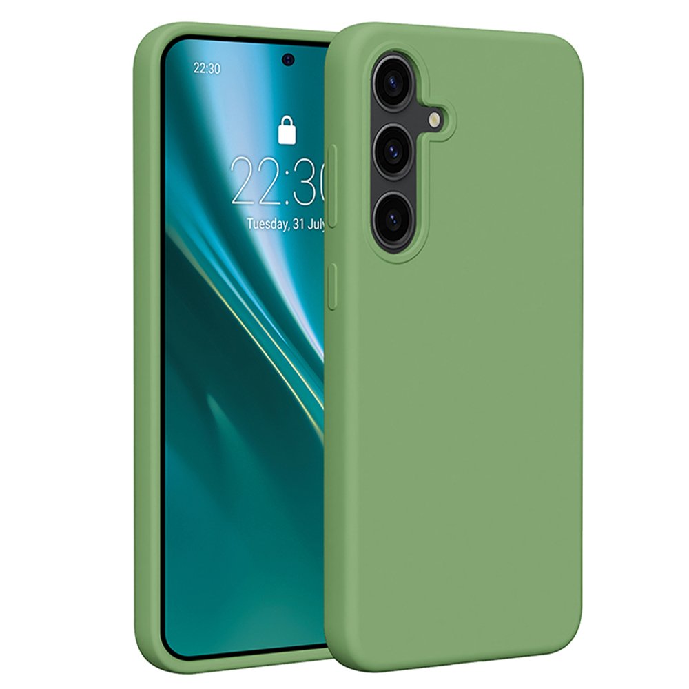 Etteri silikona vāciņš Samsung Galaxy S24 Plus, gaiši zaļš