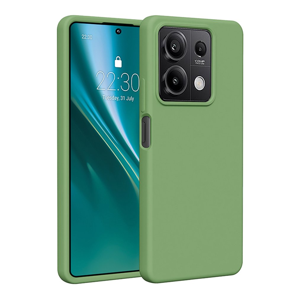 Etteri silikona vāciņš Xiaomi Redmi Note 13 5G, gaiši zaļš