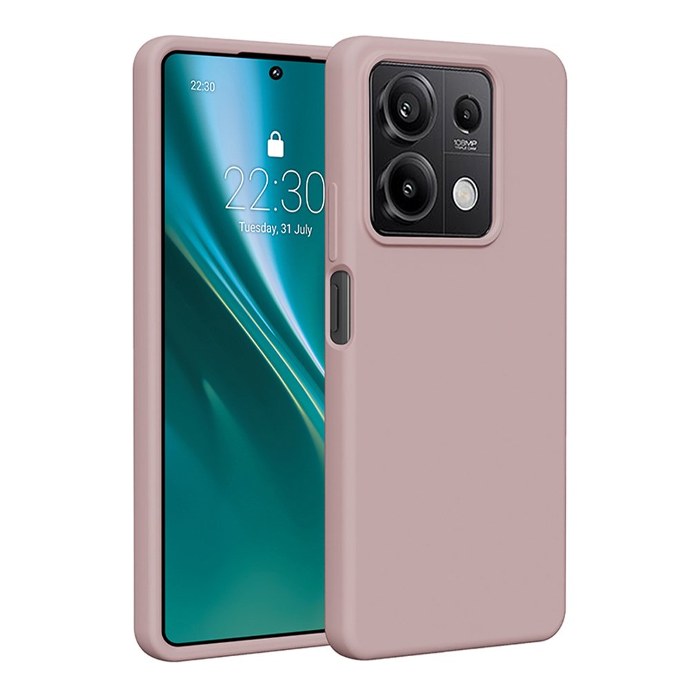 Etteri silikona vāciņš Xiaomi Redmi Note 13 5G, gaiši rozā