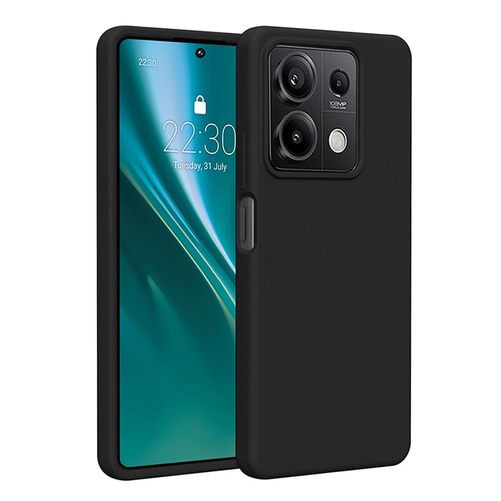 Etteri silikona vāciņš Xiaomi Redmi 15C 5G, melns