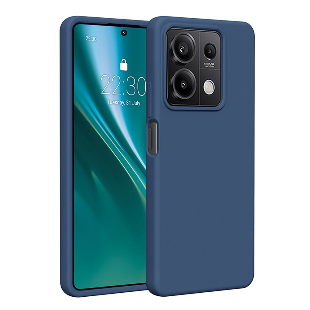 Etteri silikona vāciņš Xiaomi Redmi Note 13 5G, tumši zils