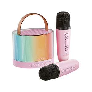 Maxlife Bluetooth skaļrunis karaoke MXKS-200, rozā
