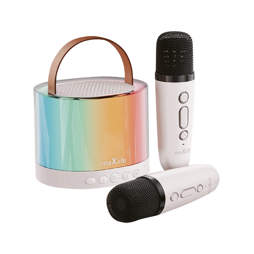 Maxlife Bluetooth skaļrunis karaoke MXKS-200, balts