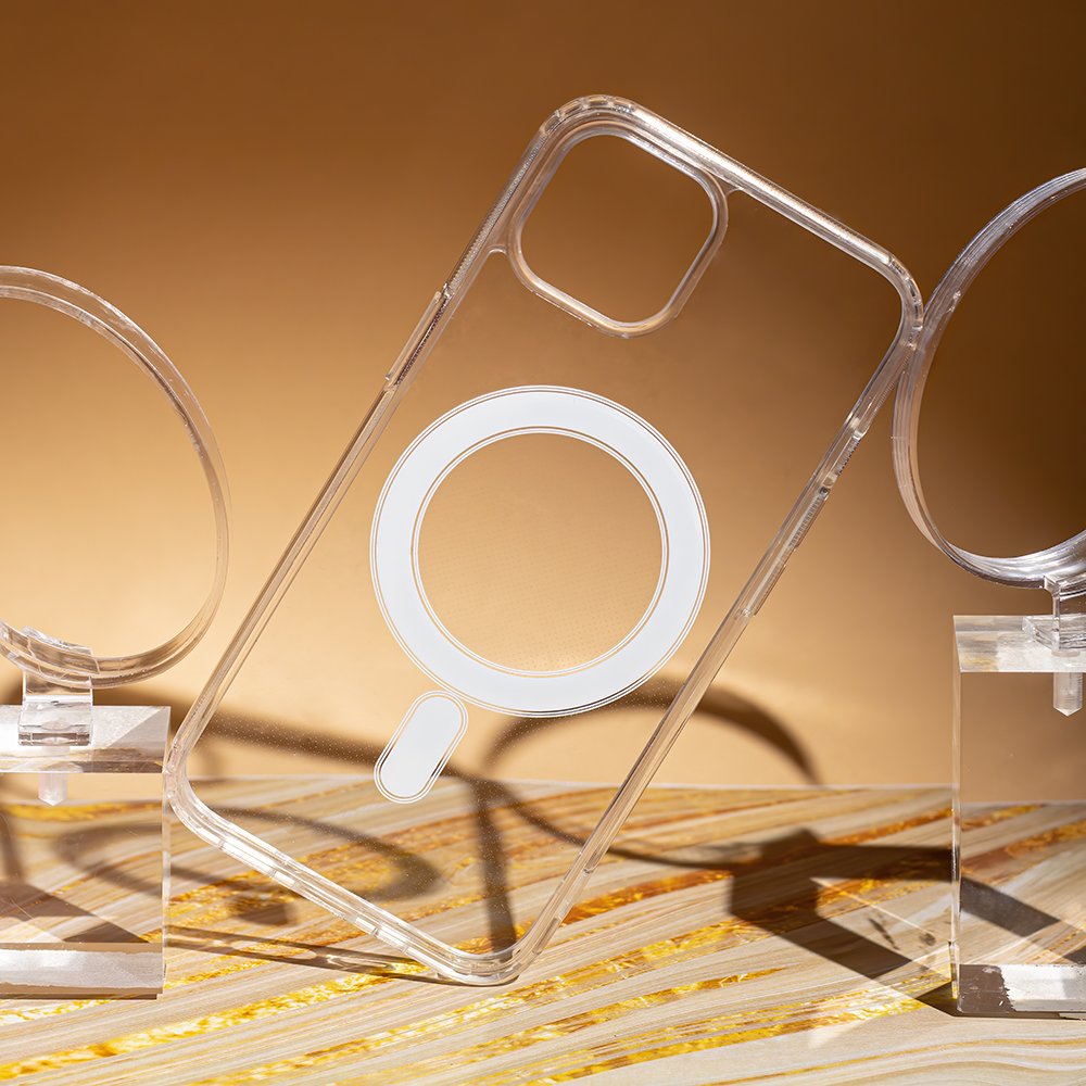 Triecienizturīgs 1,5 mm MagSafe vāciņš iPhone 16 Pro Max 6,9" caurspīdīgs ar lielu caurumu