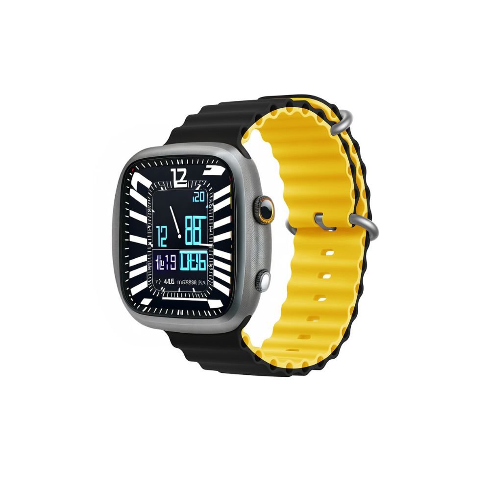 Devia siksniņa Deluxe Sport6 Apple Watch 38mm/40mm/41mm/42mm melna dzeltena