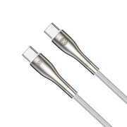 Forever kabelis Sleek USB-C - USB-C 1,0 m 100W, balts