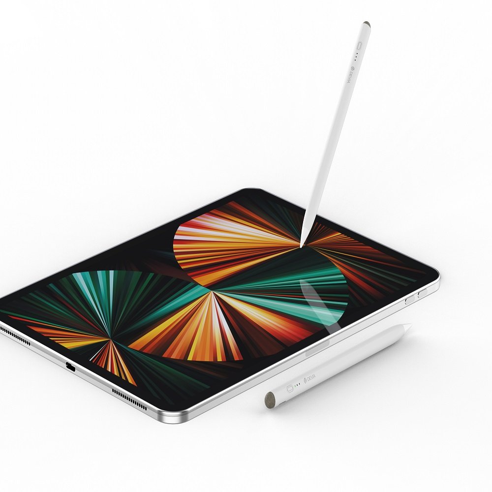Devia iPad ekrāna zīmulis iPad / iPad Pro / iPad Air / Mini (kopš 2018. gada) un visiem kapacitatīvajiem ekrāniem, balts