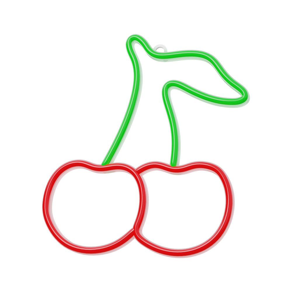 Neolia gaisma Neon LED Cherry zaļš, sarkans NNE23