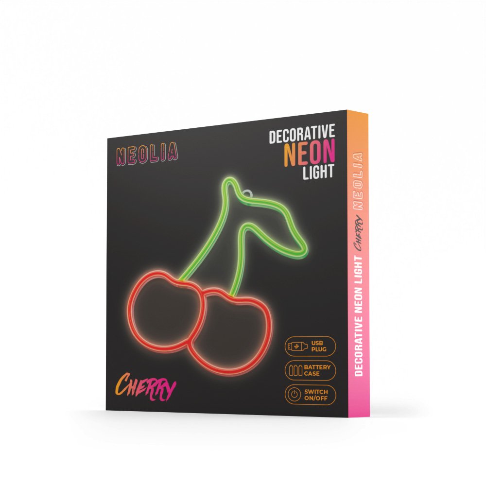 Neolia gaisma Neon LED Cherry zaļš, sarkans NNE23