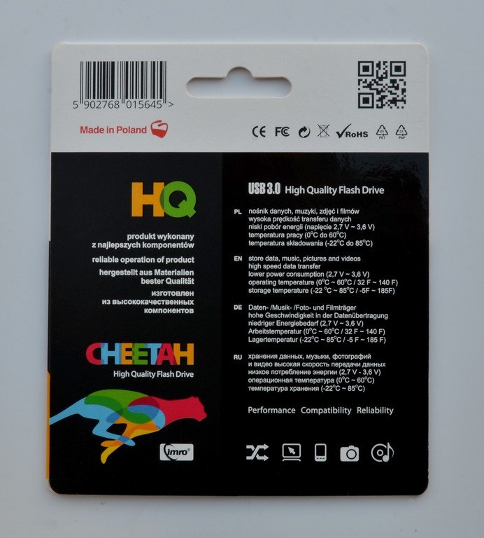Imro USB zibatmiņa 128GB USB 3.0 Cheetah