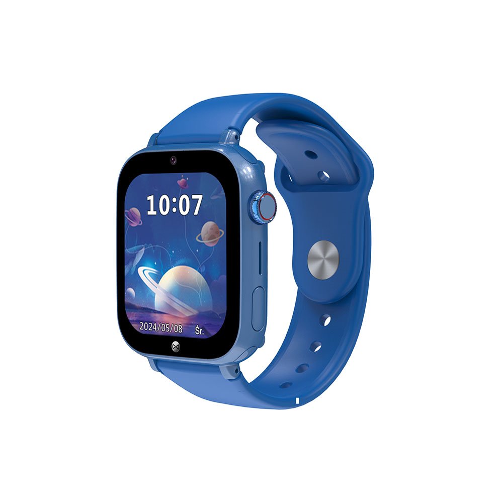 Forever viedpulkstenis GPS WiFi 4G Kids Look Me! 3 KW-520, zils