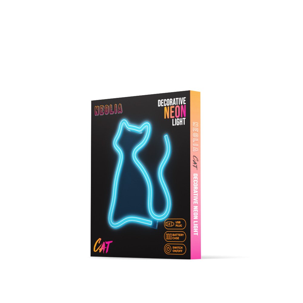 Neolia gaisma Neon LED CAT tirkīza NNE24
