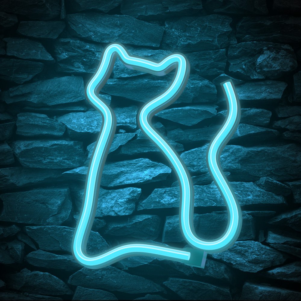 Neolia gaisma Neon LED CAT tirkīza NNE24