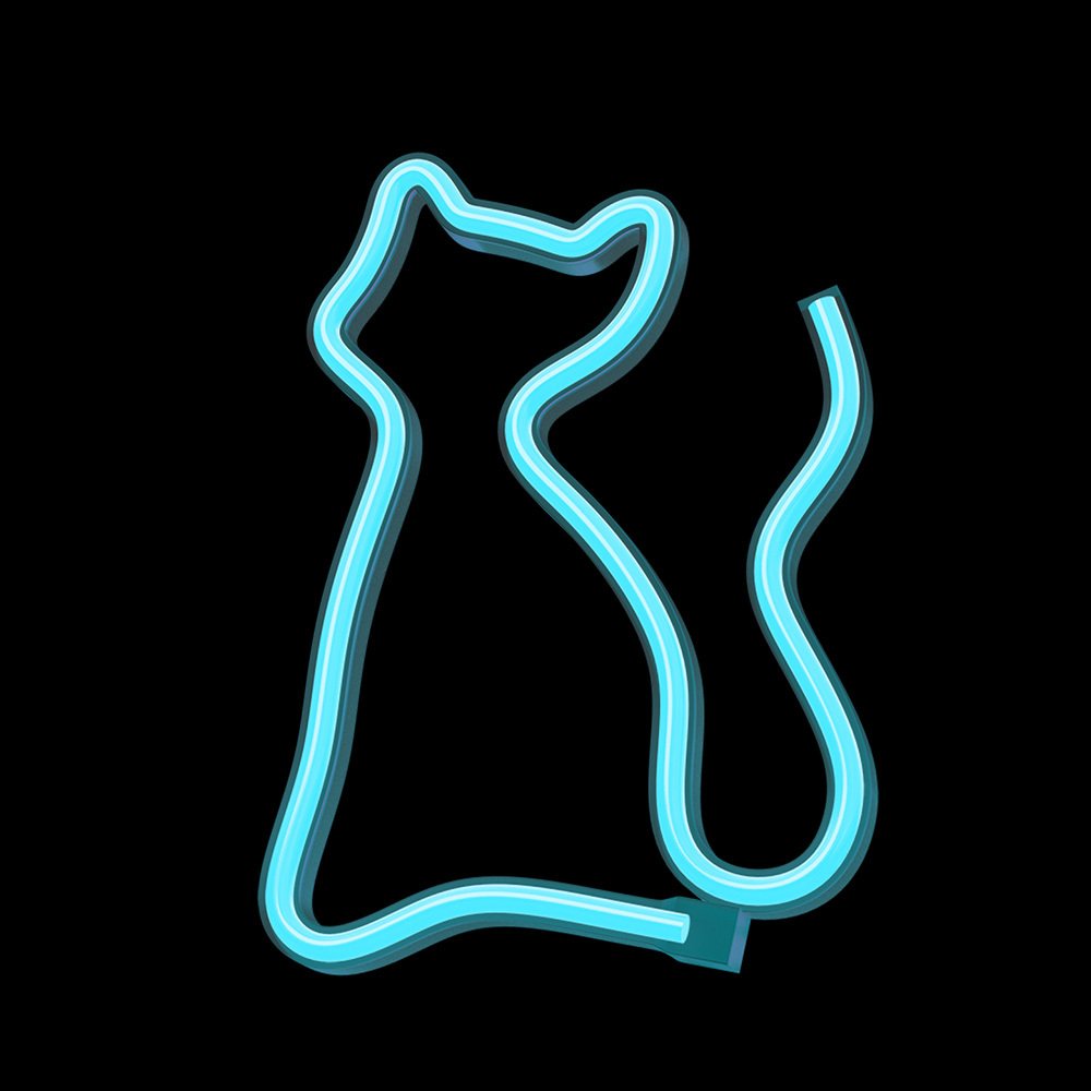 Neolia gaisma Neon LED CAT tirkīza NNE24