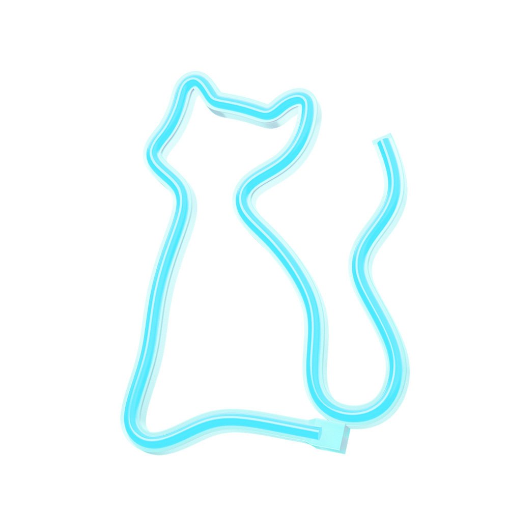 Neolia gaisma Neon LED CAT tirkīza NNE24