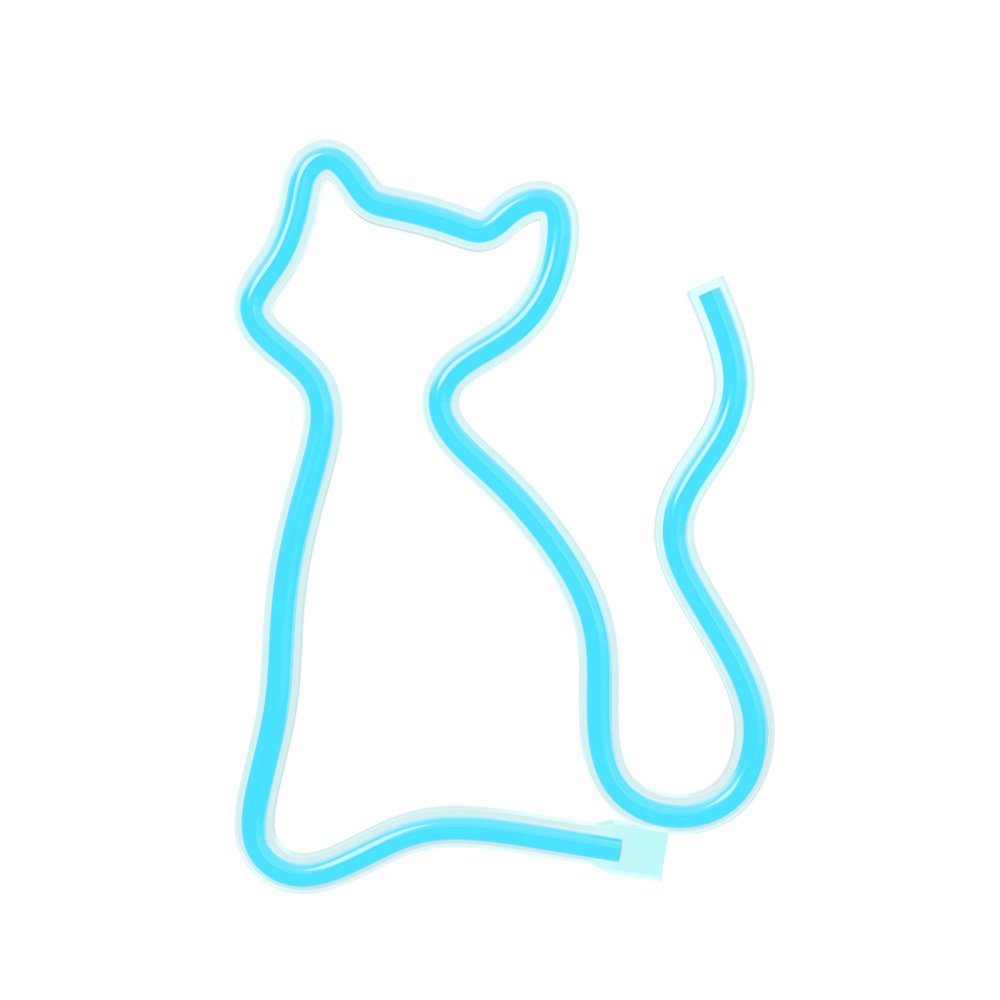 Neolia gaisma Neon LED CAT tirkīza NNE24