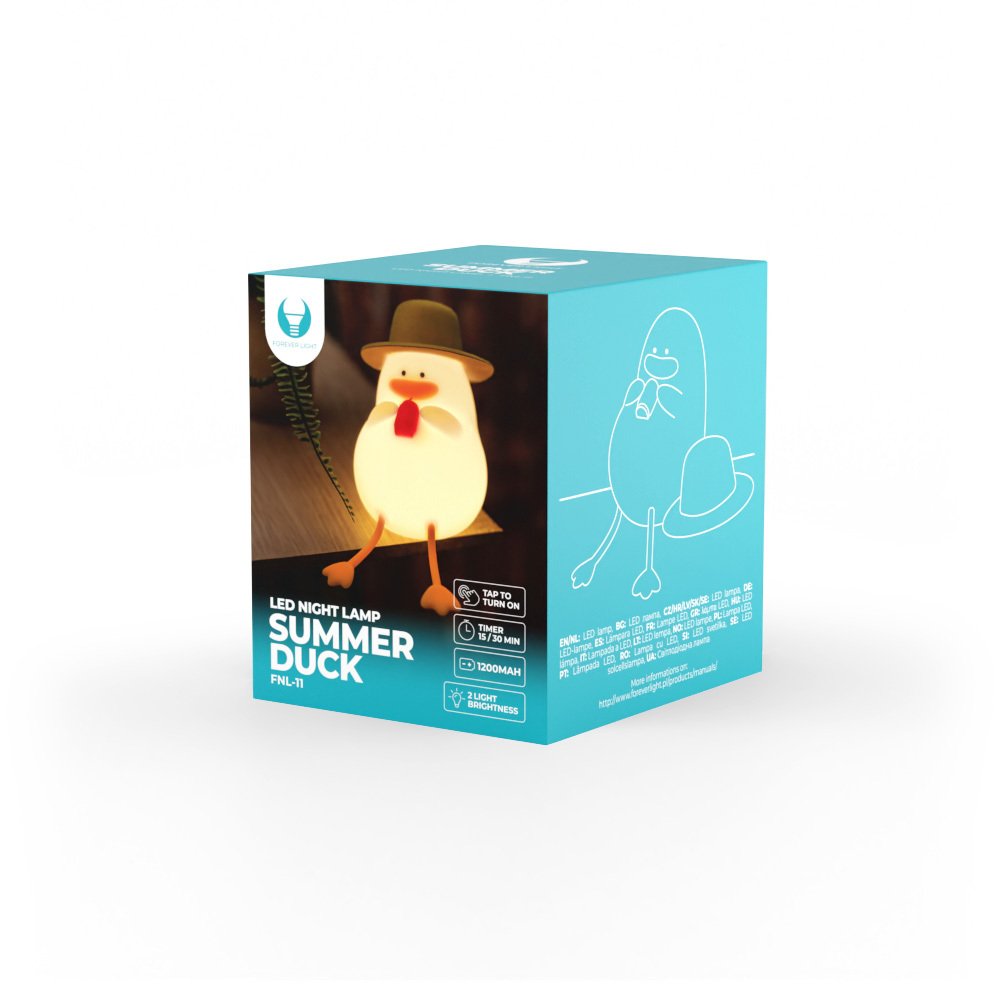 Forever Light lampa LED nakts Summer Duck FNL-11