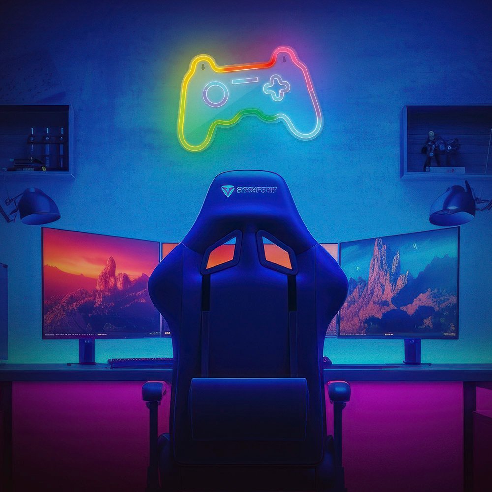 Forever Light gaisma Neon LED RGB Gamepad FLRNE04 + RC Forever