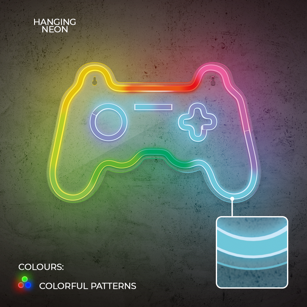 Forever Light gaisma Neon LED RGB Gamepad FLRNE04 + RC Forever
