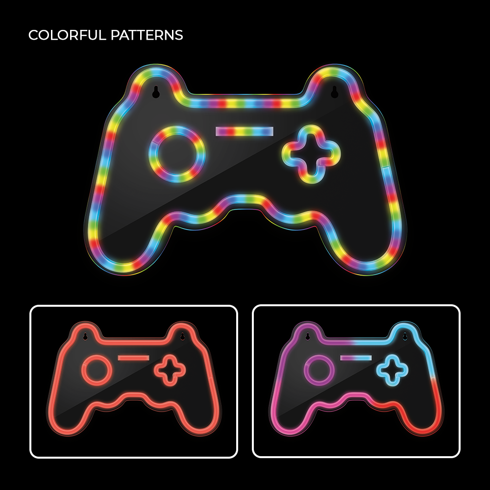 Forever Light gaisma Neon LED RGB Gamepad FLRNE04 + RC Forever