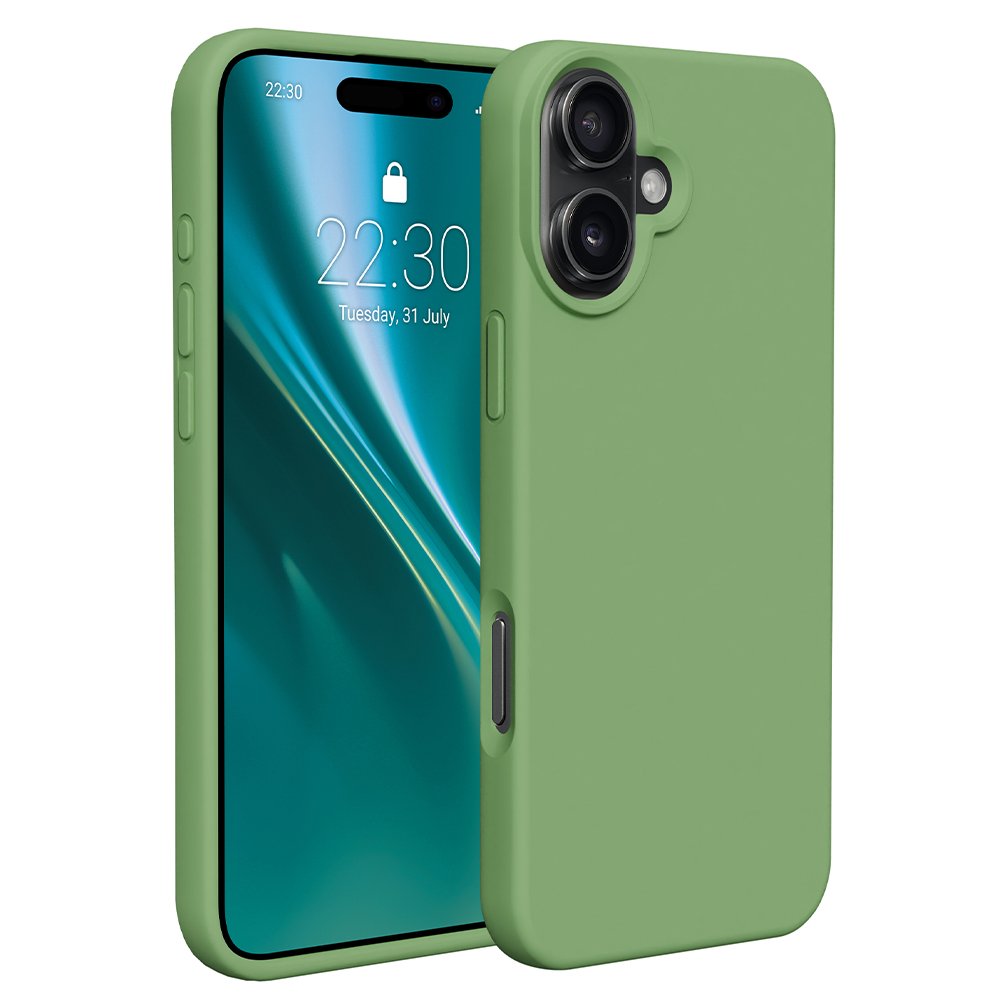 Etteri silikona vāciņš iPhone 16 6,1", gaiši zaļš