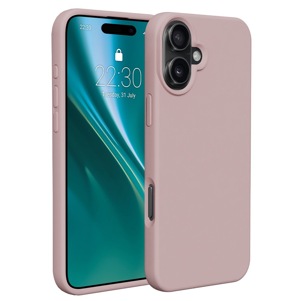 Etteri silikona vāciņš iPhone 16 Plus 6,7", gaiši rozā