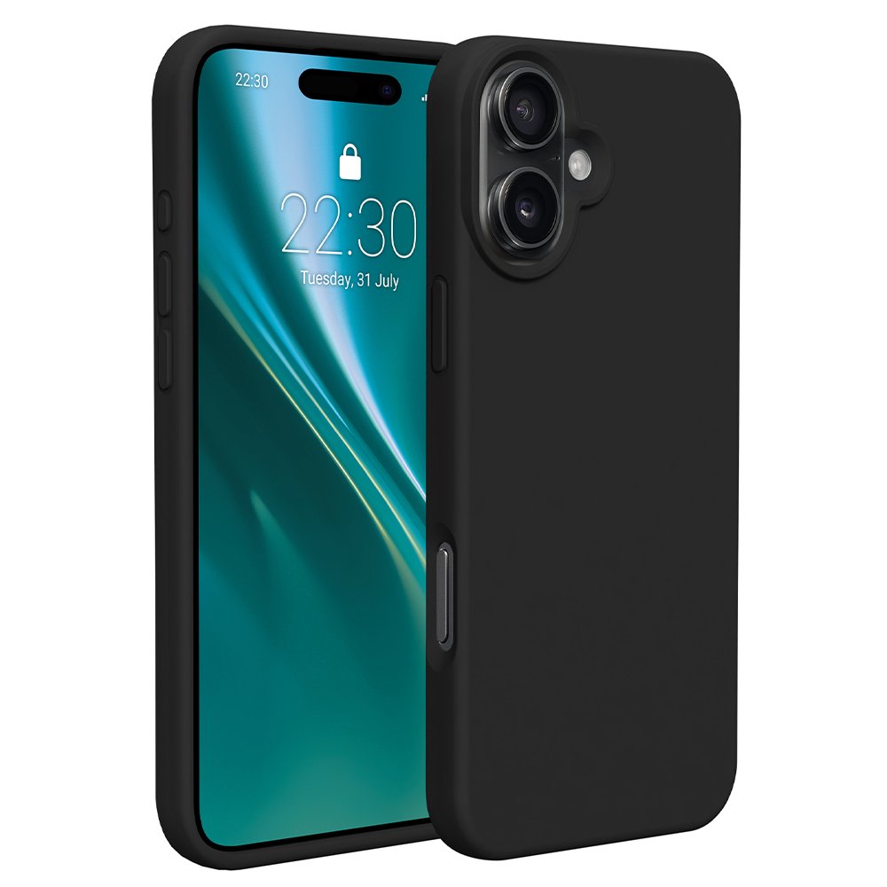 Etteri silikona vāciņš iPhone 16 Plus 6,7", melns