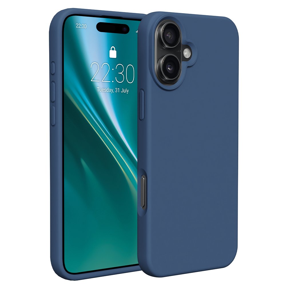 Etteri silikona vāciņš iPhone 16 Plus 6,7", tumši zils