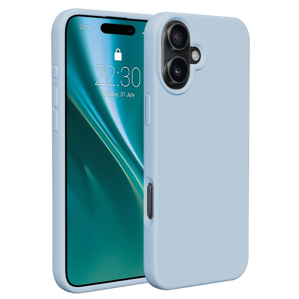 Etteri silikona vāciņš iPhone 16 Plus 6,7", gaiši zils