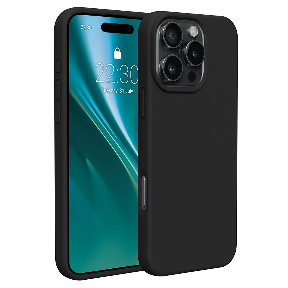 Etteri silikona vāciņš iPhone 16 Pro Max 6,9", melns
