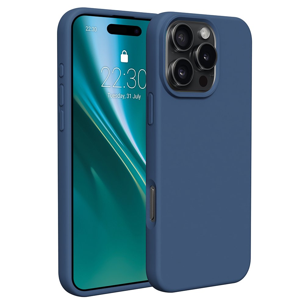 Etteri silikona vāciņš iPhone 16 Pro Max 6,9", tumši zils