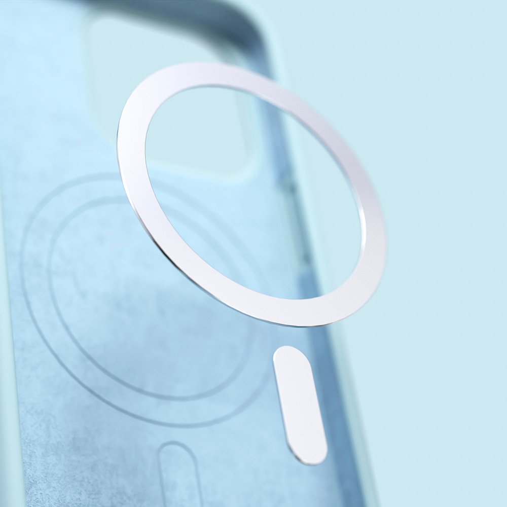 Etteri silikona MagSafe vāciņš Samsung Galaxy A37 5G, gaiši zils