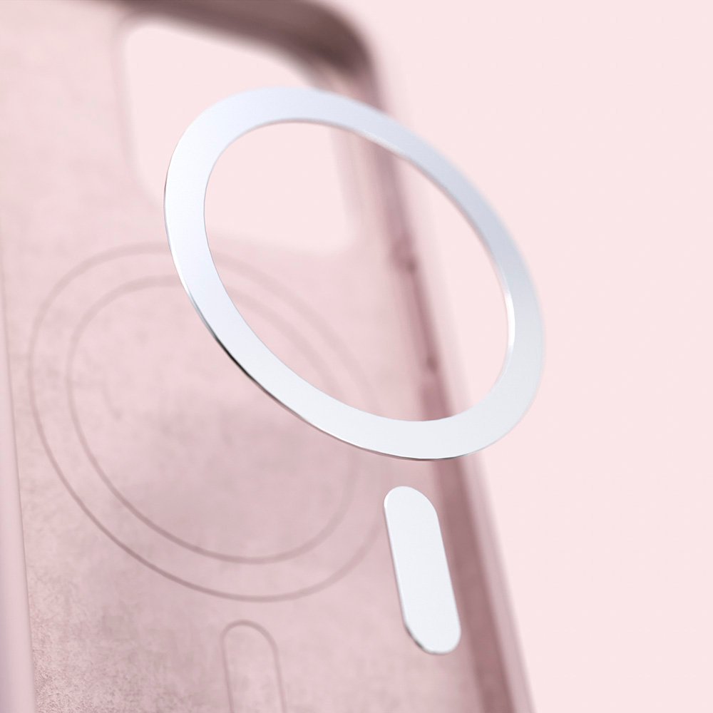 Etteri silikona MagSafe vāciņš Samsung Galaxy A37 5G, gaiši rozā