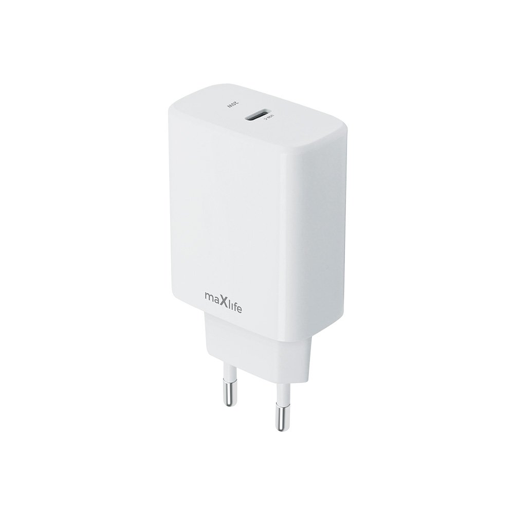 Maxlife lādētājs MXTC-10-20C PD QC 1x USB-C 20W, balts