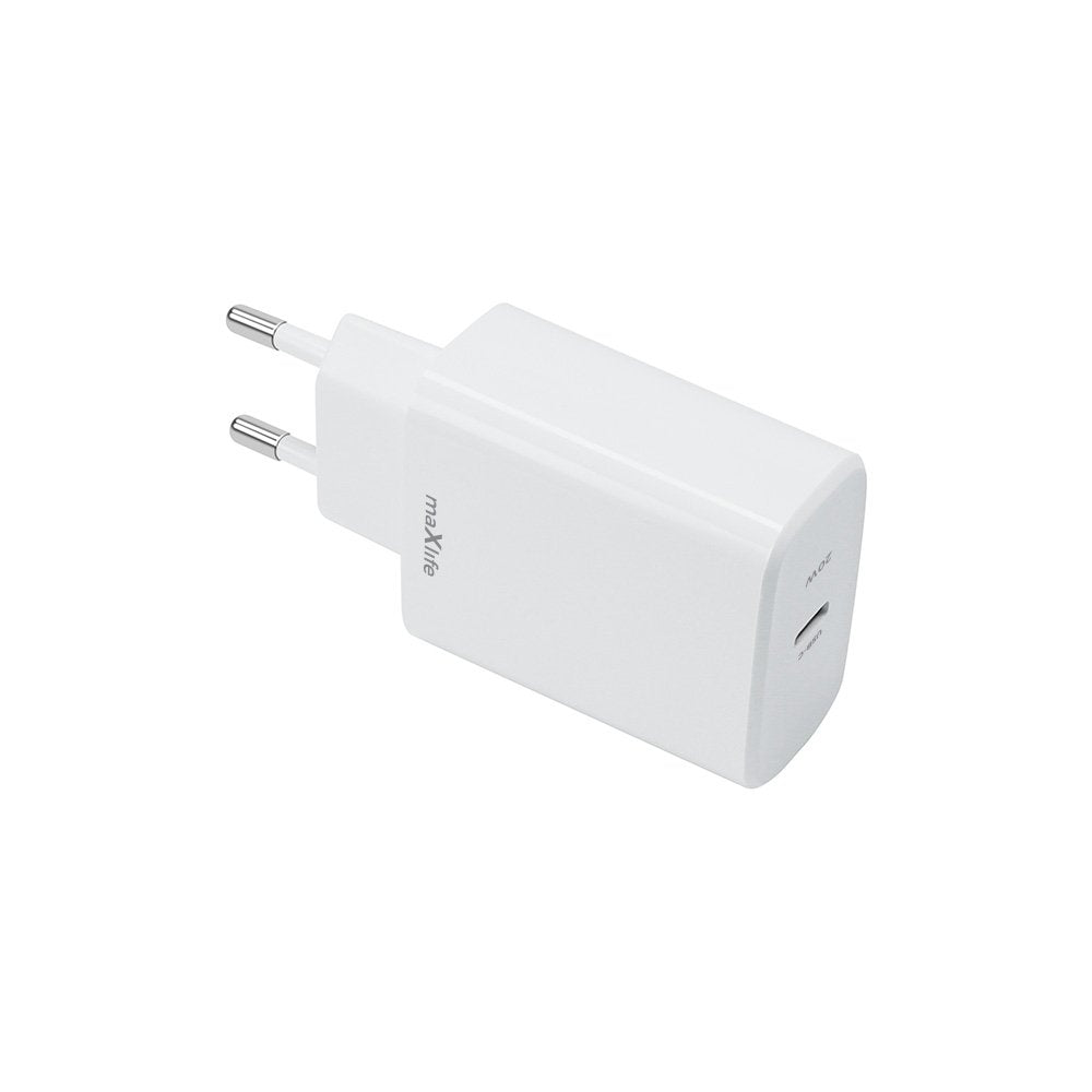 Maxlife lādētājs MXTC-10-20C PD QC 1x USB-C 20W, balts