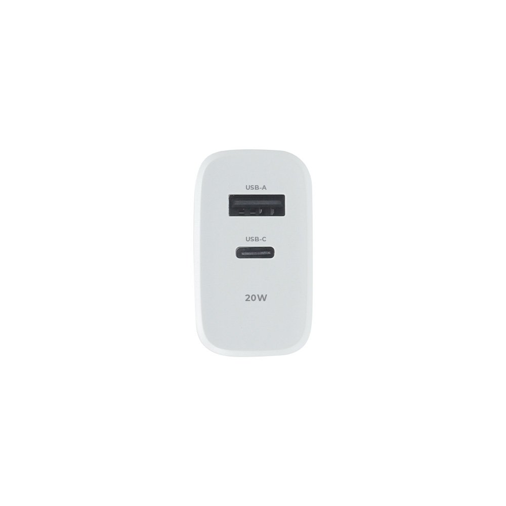 Maxlife lādētājs MXTC-10-20AC PD QC 1x USB-C 1x USB 20W, balts
