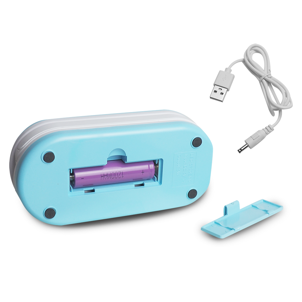 Salokāma LED galda lampa 10W, 3000/4500/6000K, 1200mAh, zila, LTC