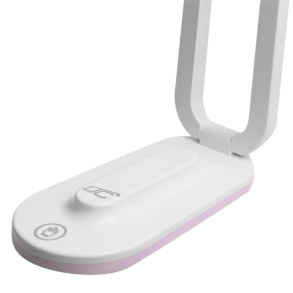 Salokāma LED galda lampa 10W, 3000/4500/6000K, 1200mAh, rozā, LTC