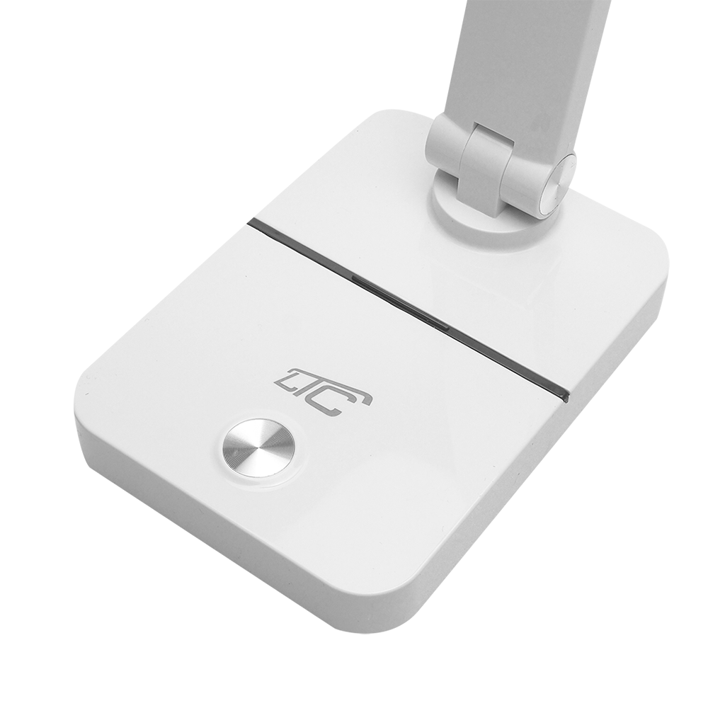 LED galda lampa 3W, 3000/4500/6000K, regulējama, 1200mAh, balta, LTC