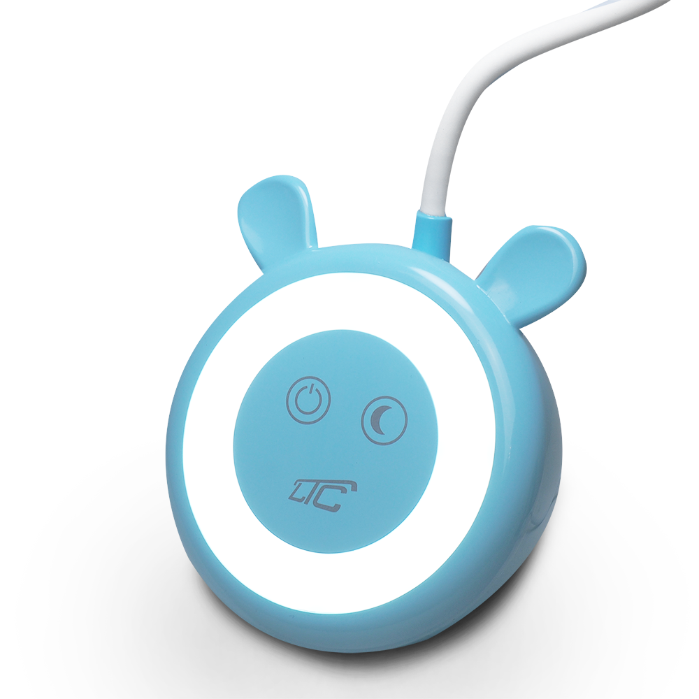 LED Teddy bear galda lampa 3W, 3000/4500/6000K, regulējama, 1200mAh, zila, LTC
