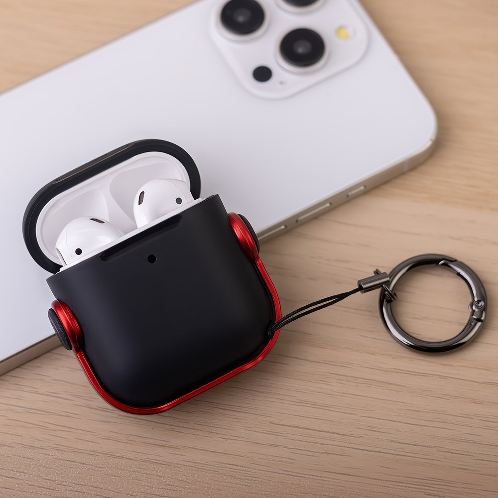 Vāciņš Airpods / Airpods 2 austiņām, sarkans