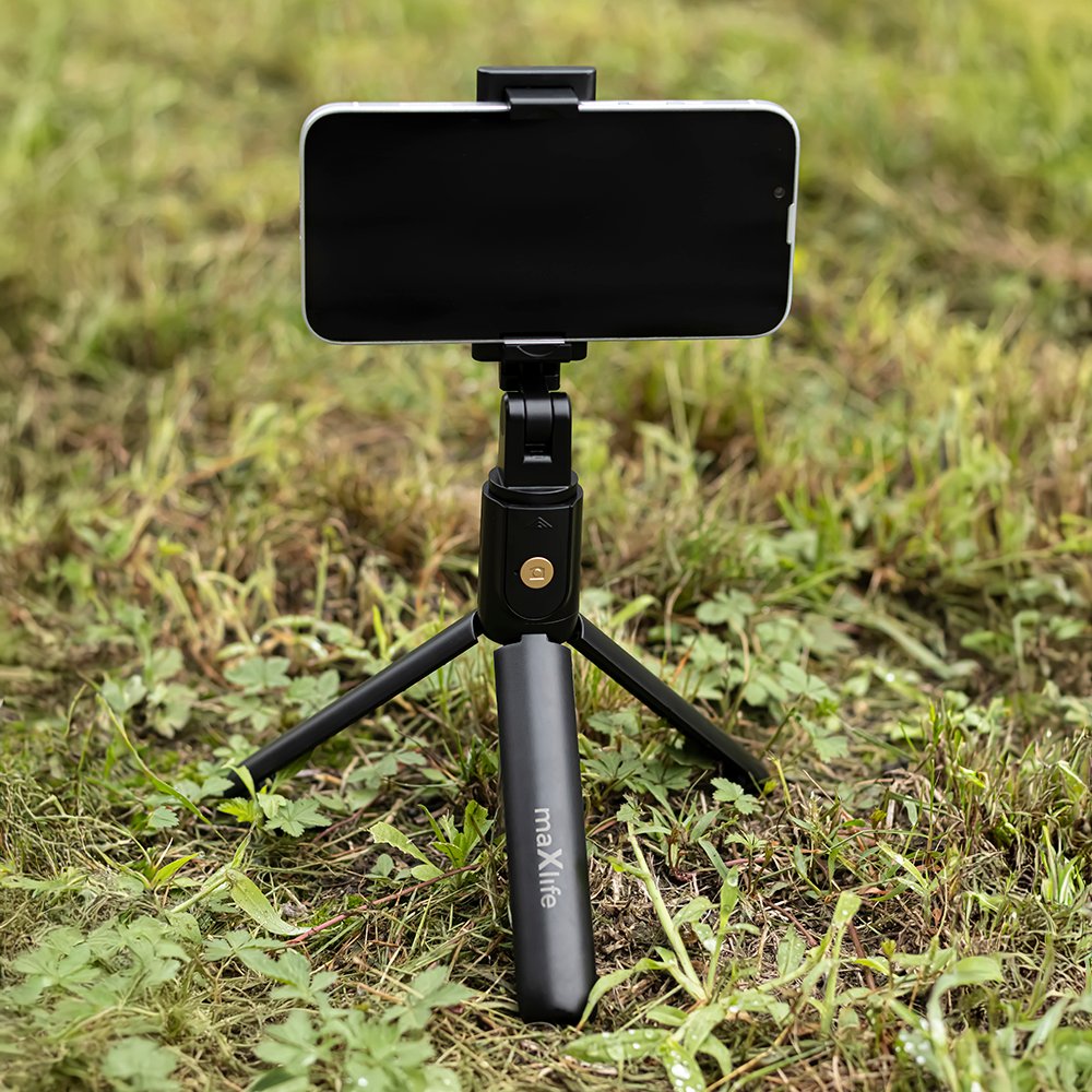 Maxlife Bluetooth selfija kāts trīskājis MXST-100, melns