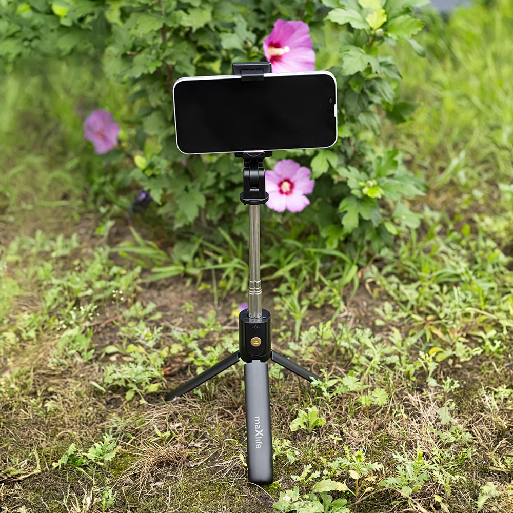 Maxlife Bluetooth selfija kāts trīskājis MXST-100, melns