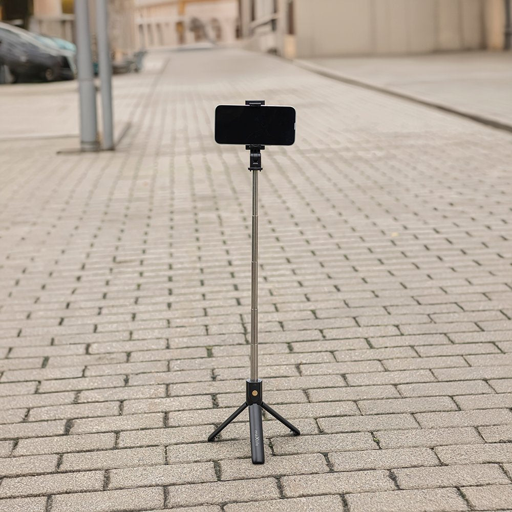 Maxlife Bluetooth selfija kāts trīskājis MXST-100, melns