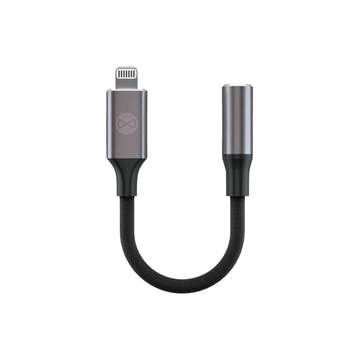 Forever adapteris audio AJL-01 jack 3,5 mm - Lightning, melns