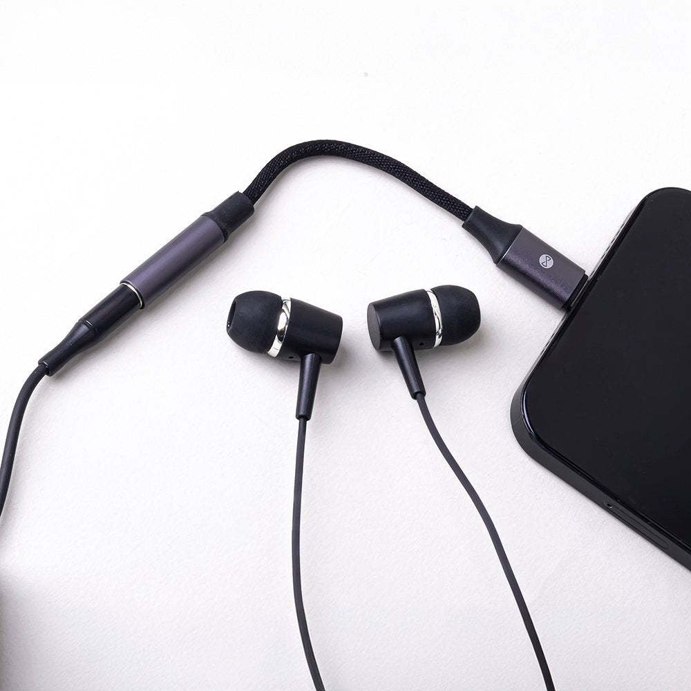 Forever adapteris audio AJL-01 jack 3,5 mm - Lightning, melns