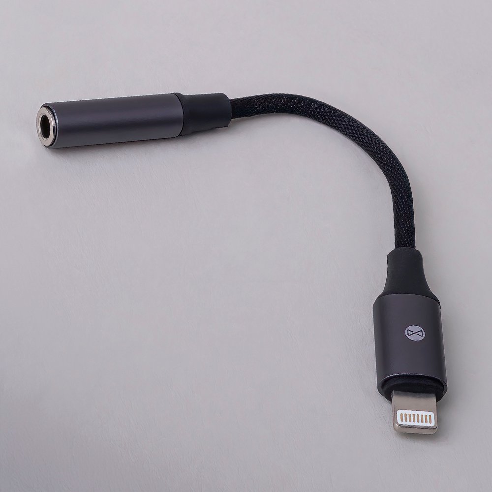 Forever adapteris audio AJL-01 jack 3,5 mm - Lightning, melns